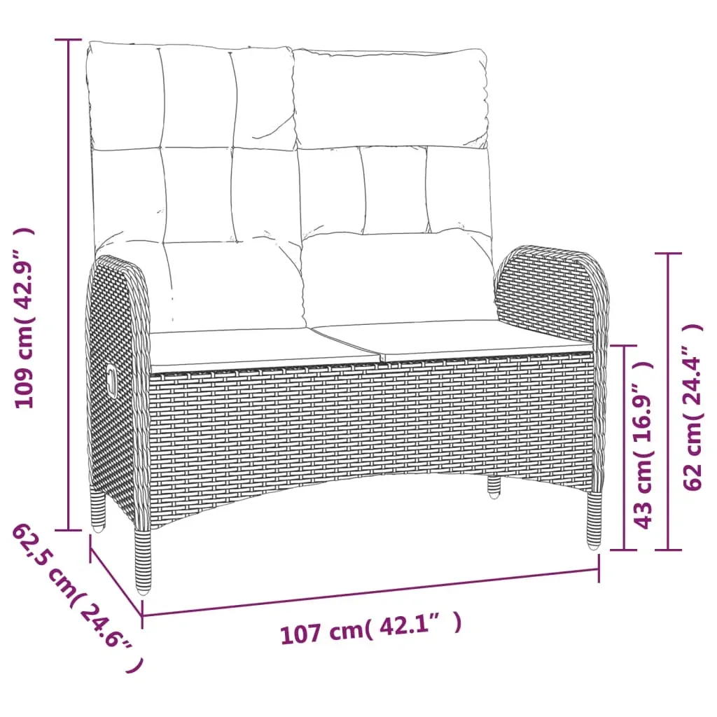 4 Piece Garden Dining Set with Cushions Grey Poly Rattan Price