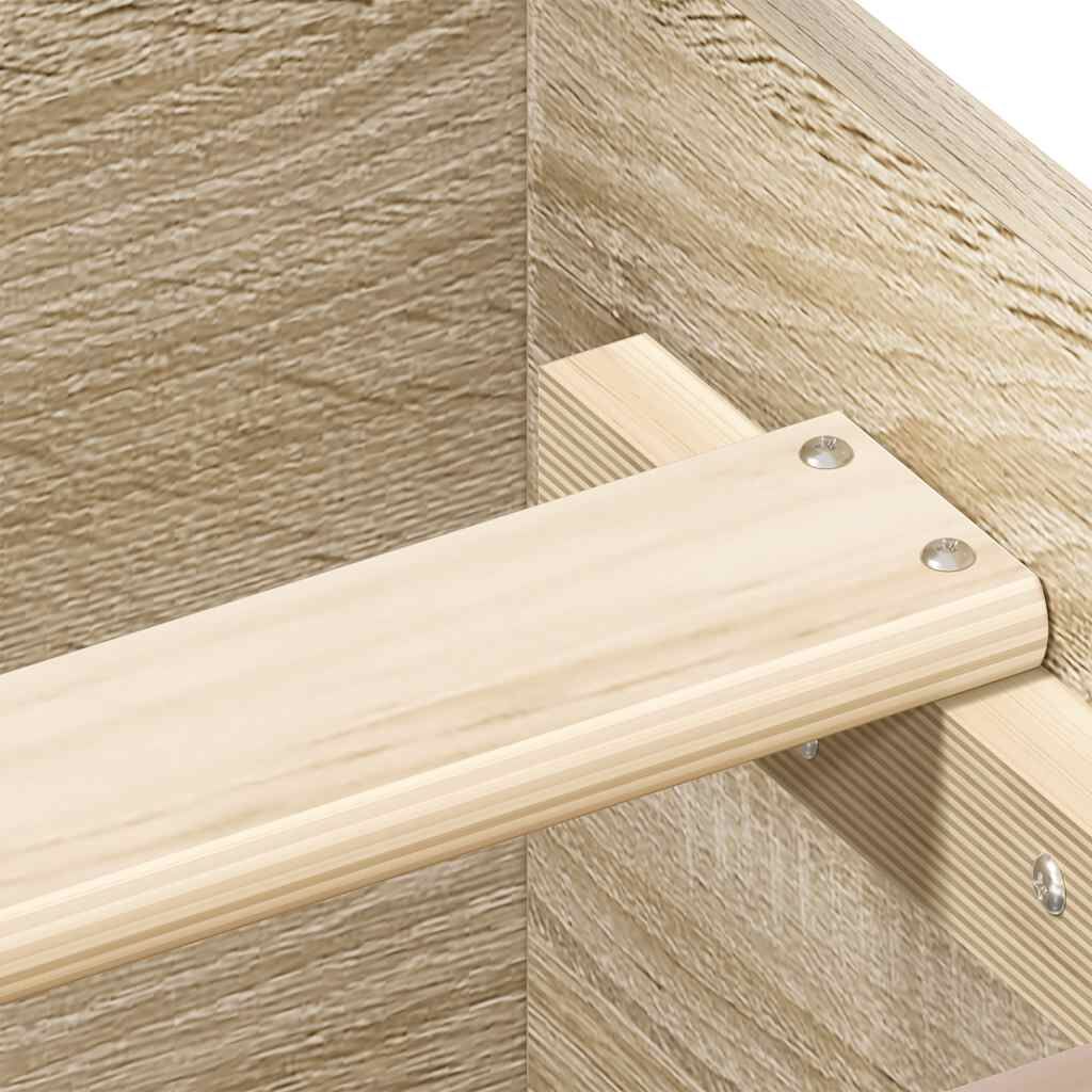 Bed Frame without Mattress Sonoma Oak 183x203 cm King Price