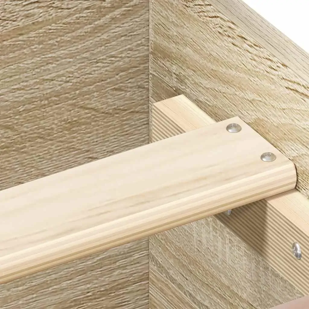 Bed Frame without Mattress Sonoma Oak 135x190 cm Price