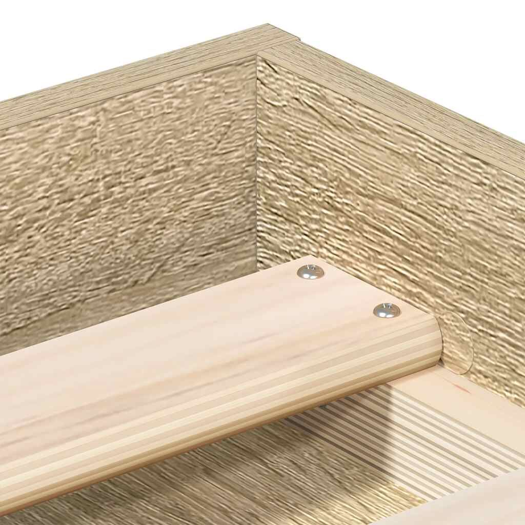 Bed Frame without Mattress Sonoma Oak 90x190 cm Price