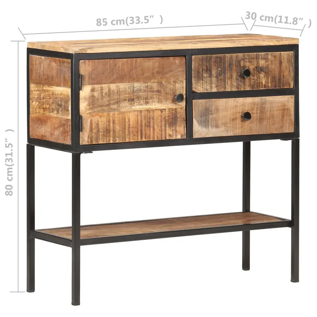 Sideboard 85x30x80 cm Rough Mango Wood Price