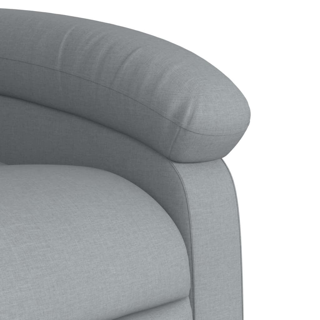 Massage Recliner Chair Light Grey Fabric Price