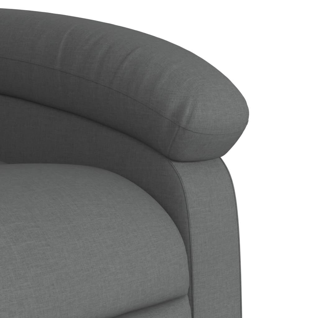 Massage Recliner Chair Dark Grey Fabric Price