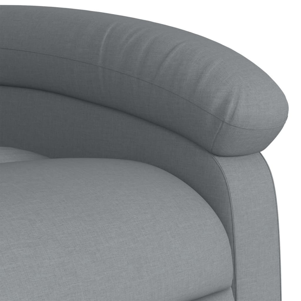 Massage Recliner Chair Light Grey Fabric Price
