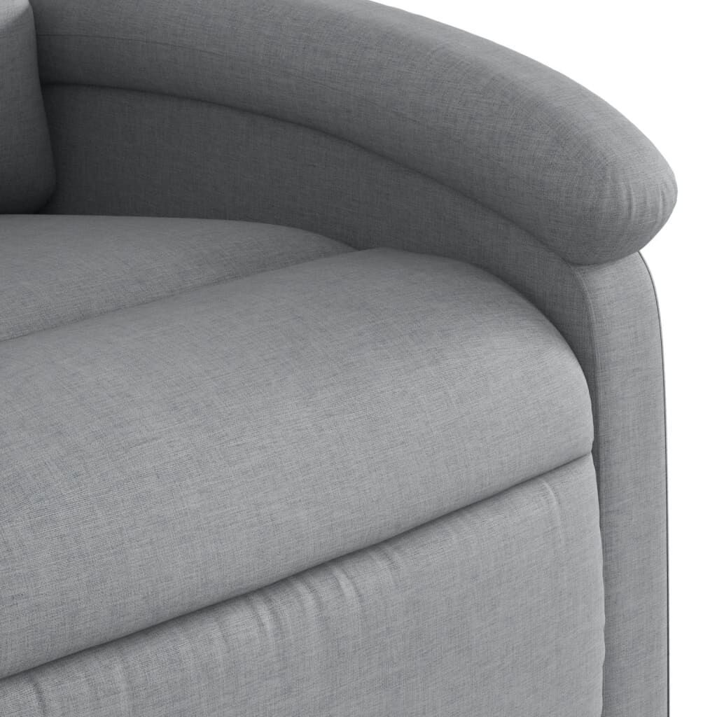 Massage Recliner Chair Light Grey Fabric Price