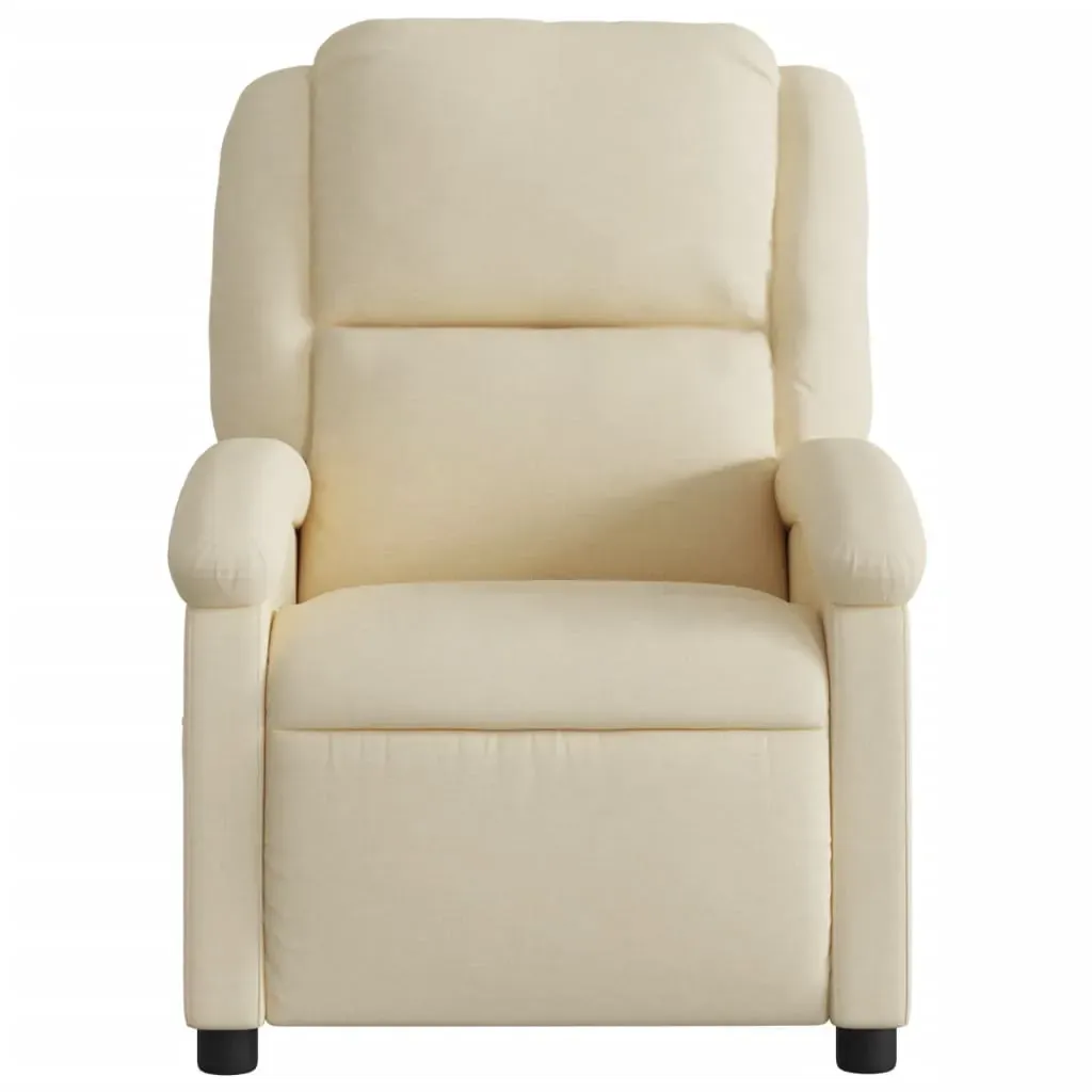 Electric Massage Recliner Chair Cream Fabric Price