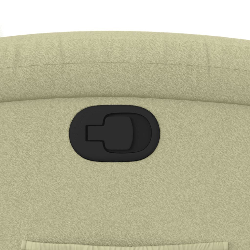 Recliner Chair Cream Real Leather Price