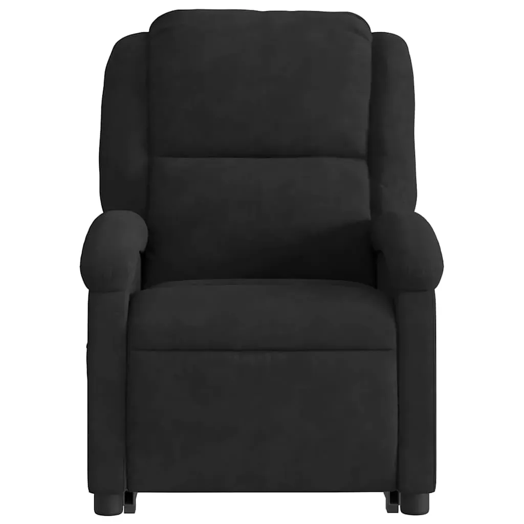 Electric Stand up Massage Recliner Chair Black Velvet Price