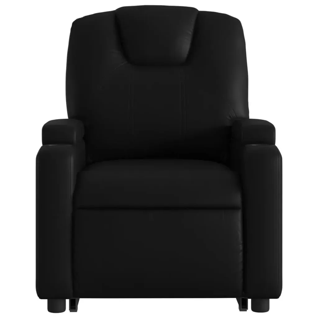 Stand up Massage Recliner Chair Black Faux Leather Price