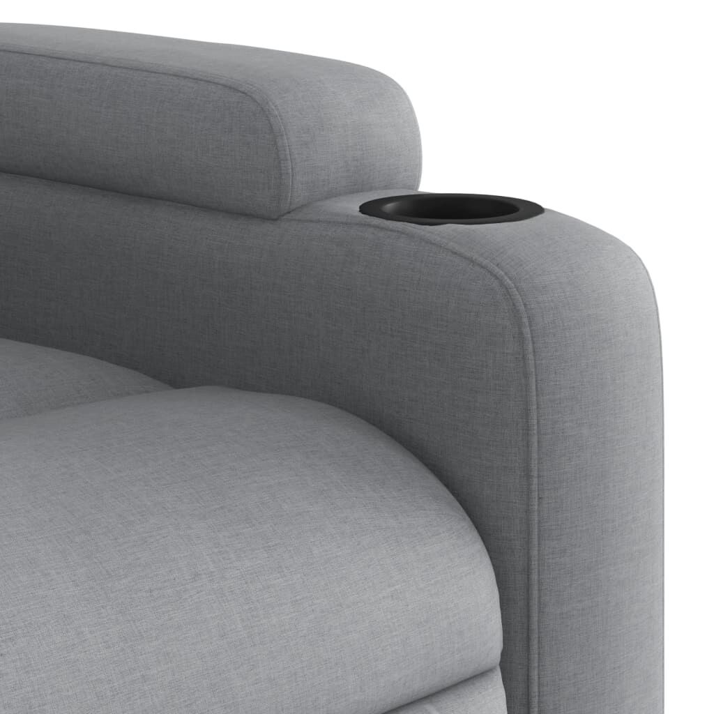 Recliner Chair Light Grey Fabric Price