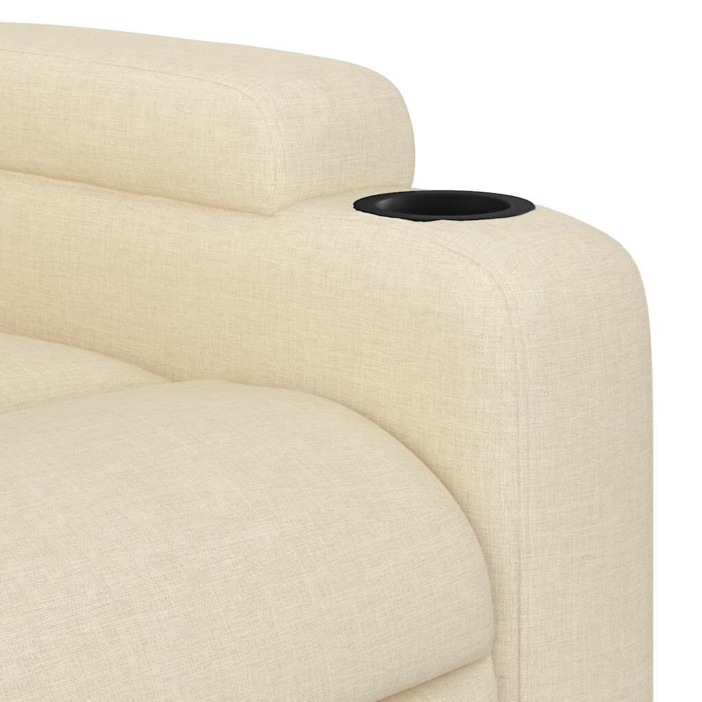 Massage Recliner Chair Cream Fabric Price