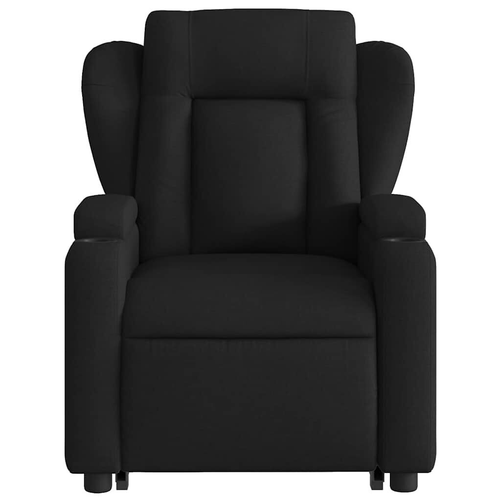 Stand up Massage Recliner Chair Black Fabric Price