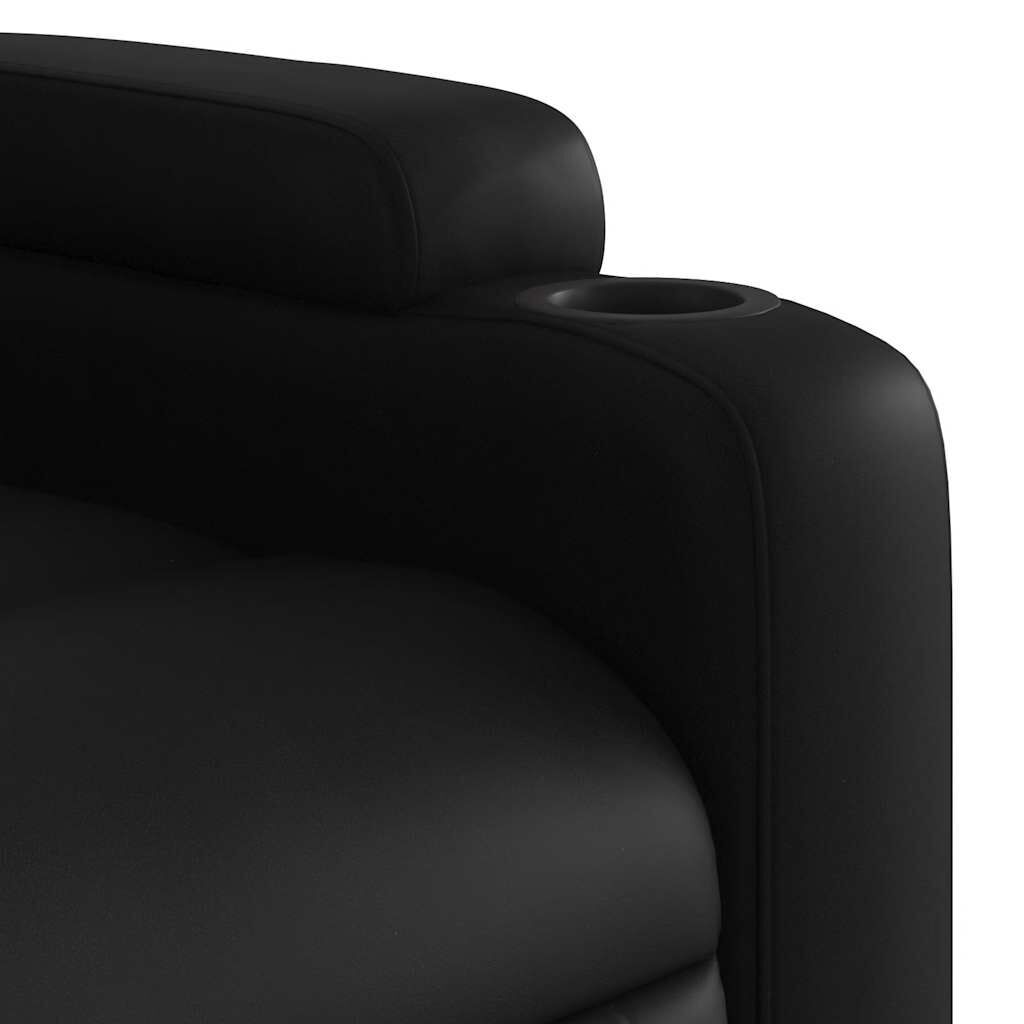 Massage Recliner Chair Black Faux Leather Price