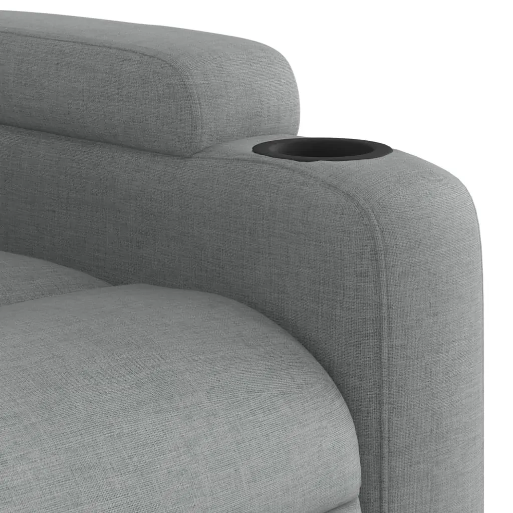 Recliner Chair Light Grey Fabric Price