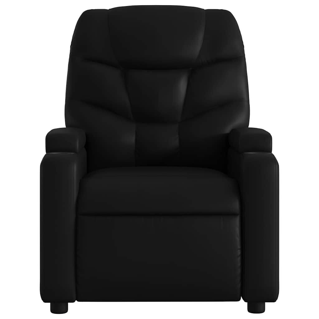 Electric Massage Recliner Chair Black Faux Leather Price