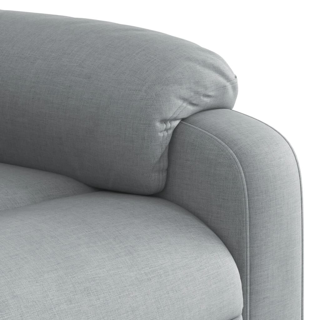 Massage Recliner Chair Light Grey Fabric Price