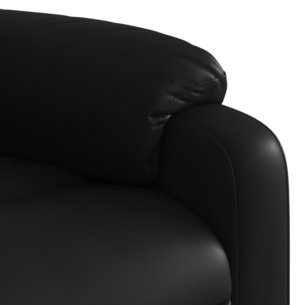 Massage Recliner Chair Black Faux Leather Price