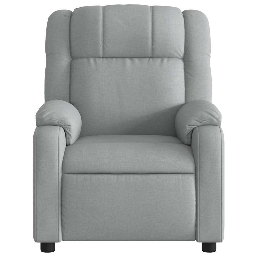Electric Massage Recliner Chair Light Grey Fabric Price