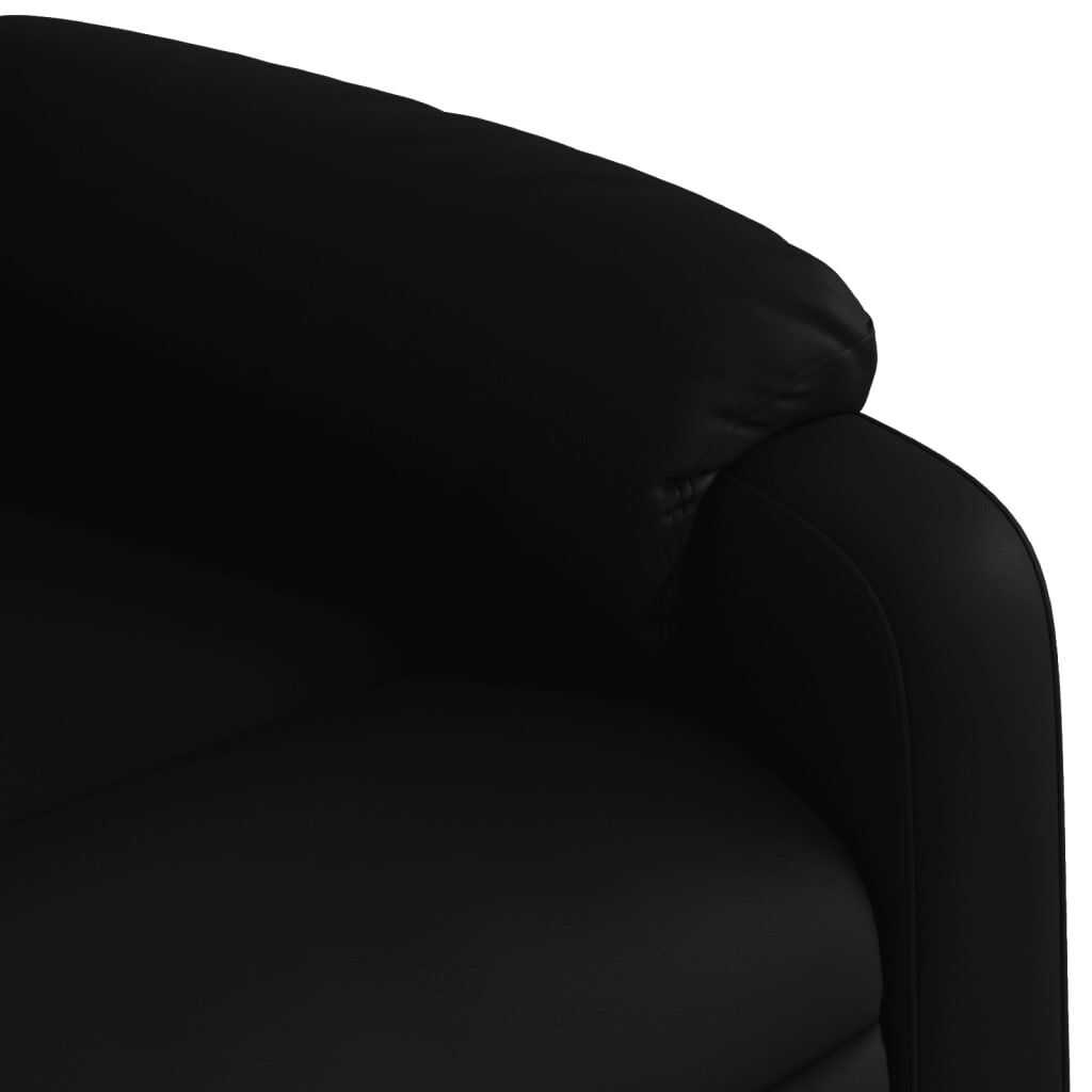 Massage Recliner Chair Black Faux Leather Price