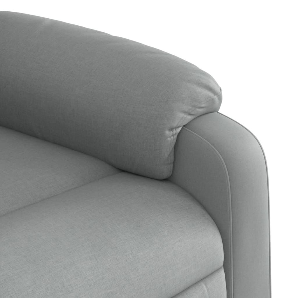 Massage Recliner Chair Light Grey Fabric Price