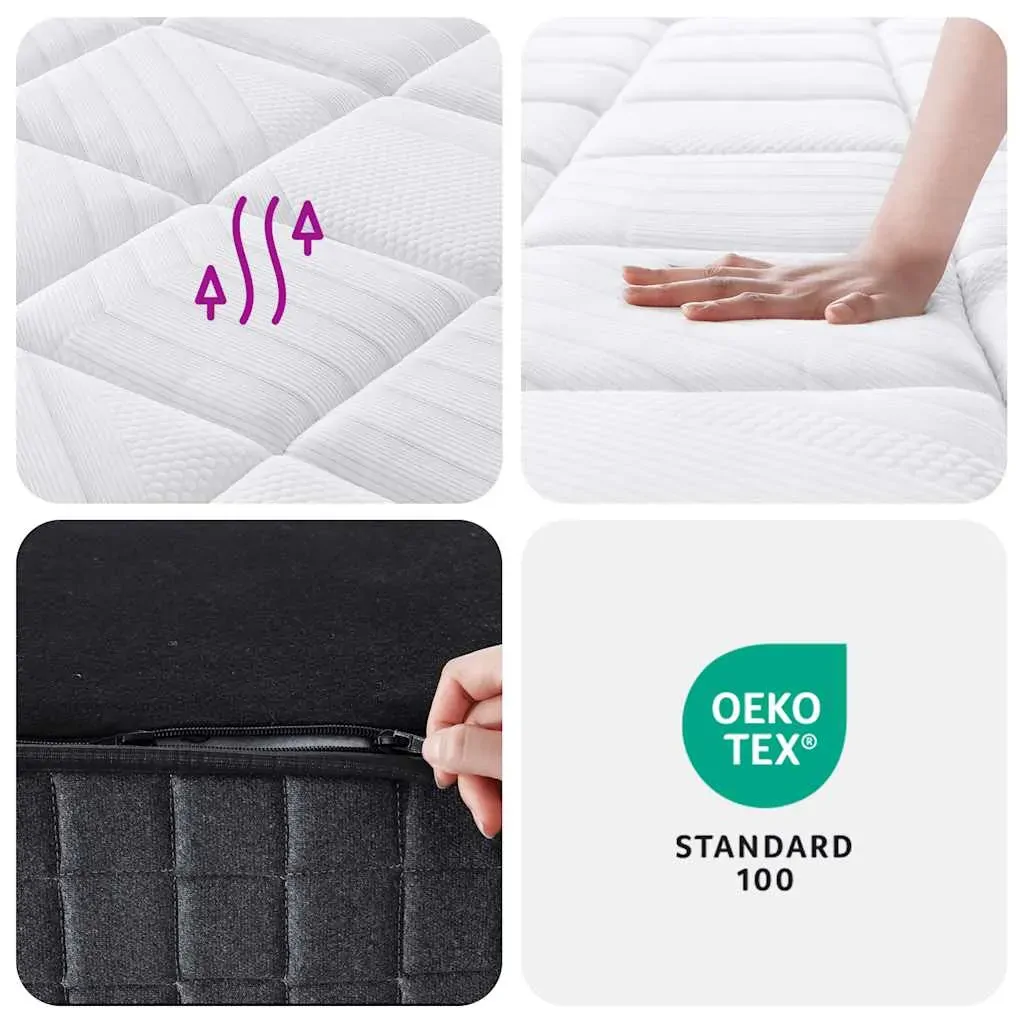Pocket Spring Mattress Medium Plus 152x203 cm Queen Size Price