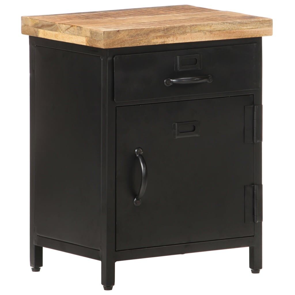 Bedside Cabinet 40x30x52 cm Rough Mango Wood Price