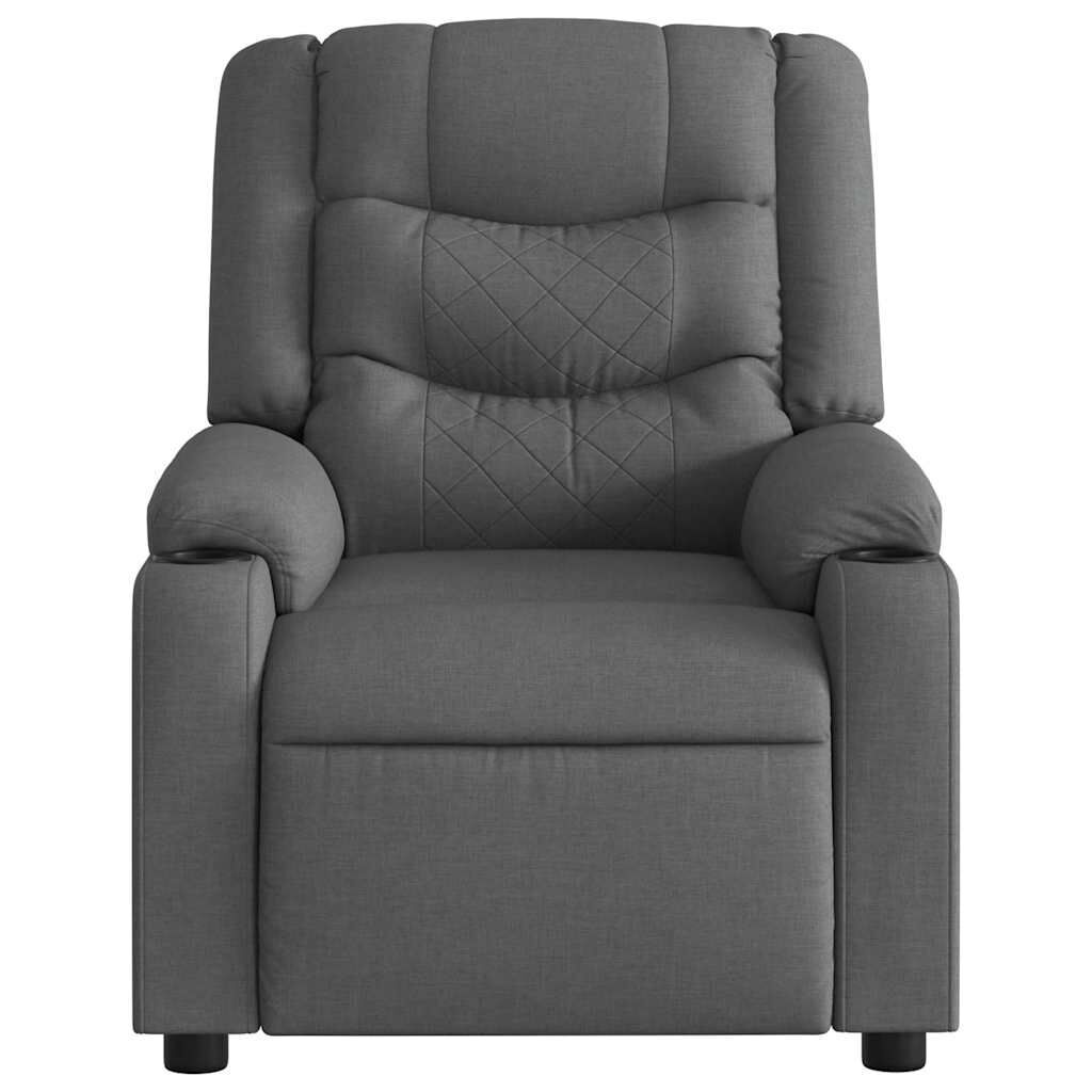 Electric Massage Recliner Chair Dark Grey Fabric Price