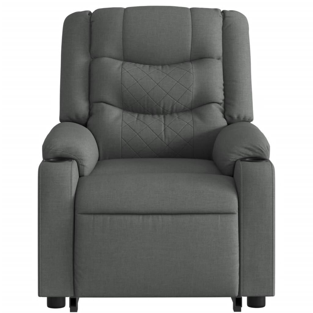 Stand up Massage Recliner Chair Dark Grey Fabric Price