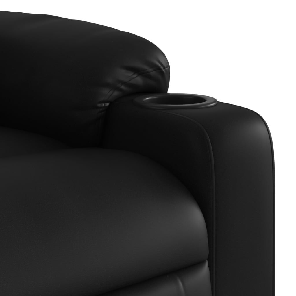 Massage Recliner Chair Black Faux Leather Price