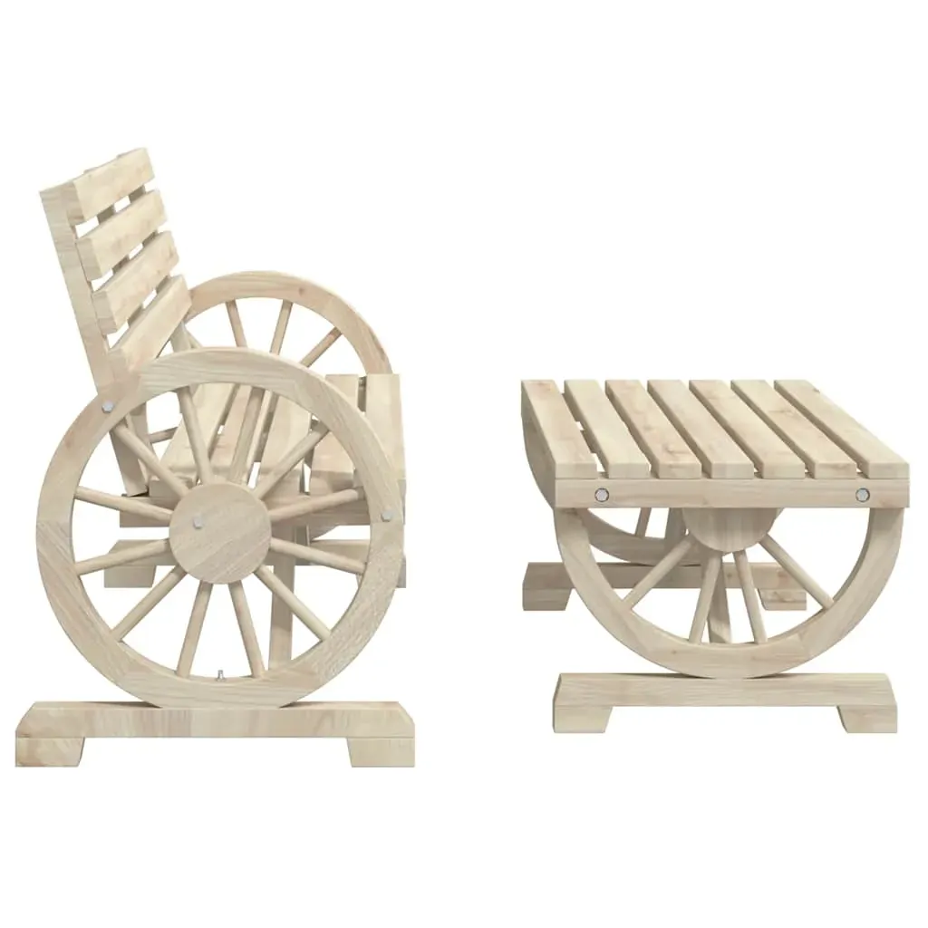 4 Piece Garden Lounge Set Solid Wood Fir Price