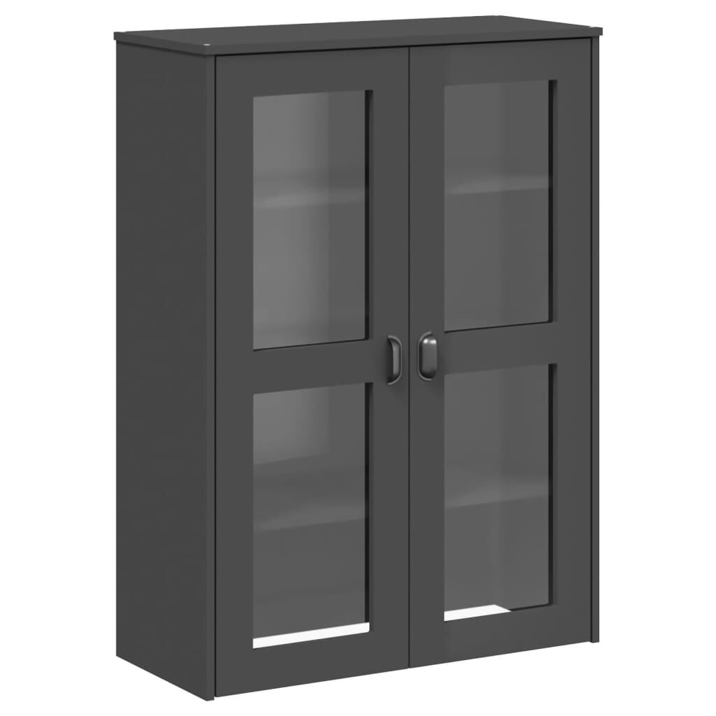 Highboard VIKEN Anthracite Grey 80x40x200 cm Solid Wood Pine Price