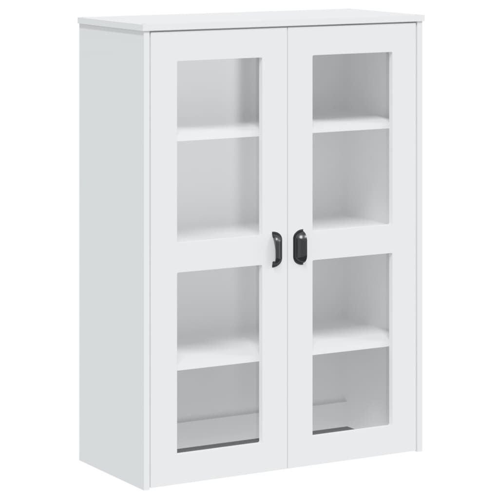 Highboard VIKEN White 80x40x190 cm Solid Wood Pine Price