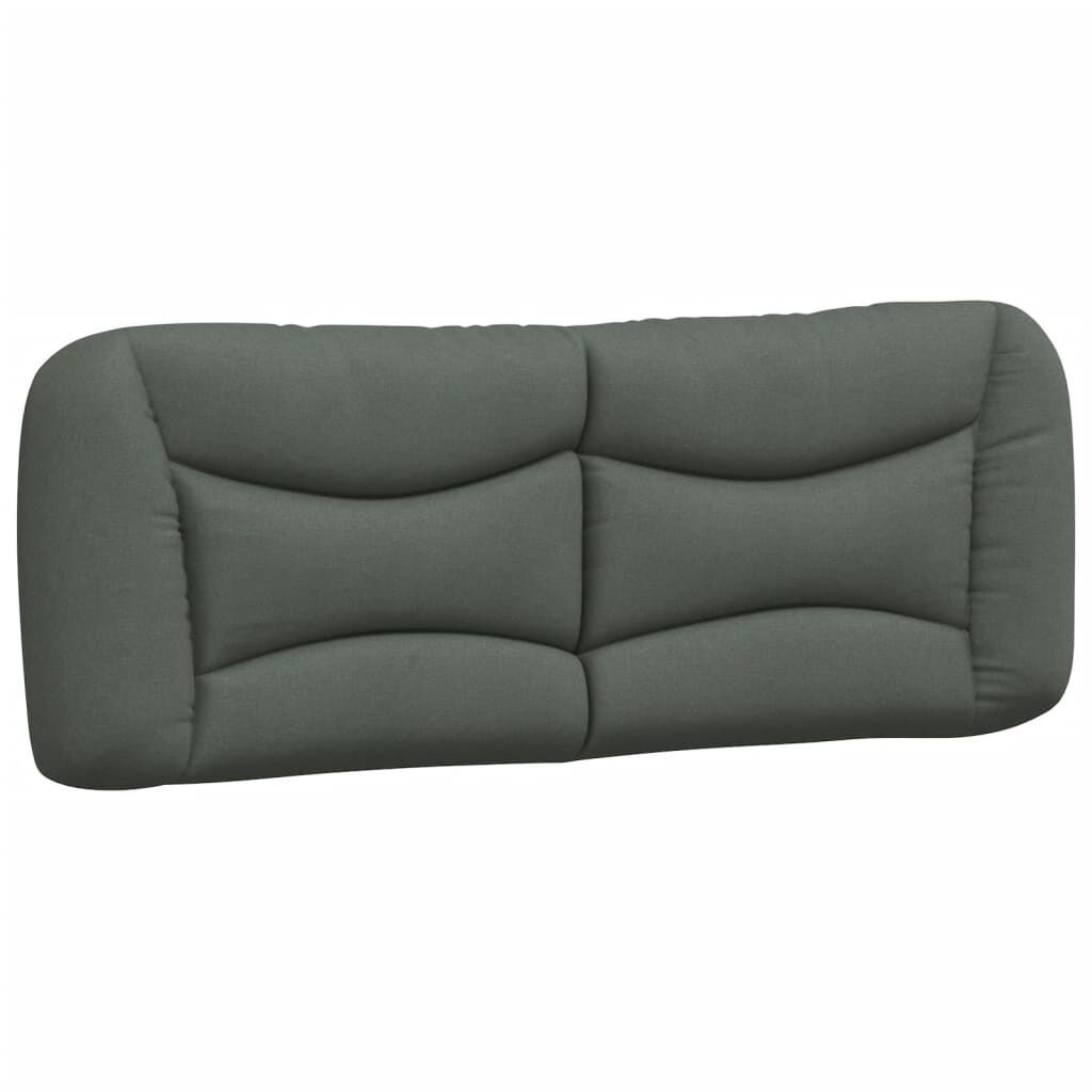 Bed Frame without Mattress Dark Grey 137x187 cm Double Fabric Price