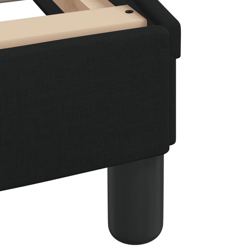 Bed Frame without Mattress Black 183x203 cm King Fabric Price