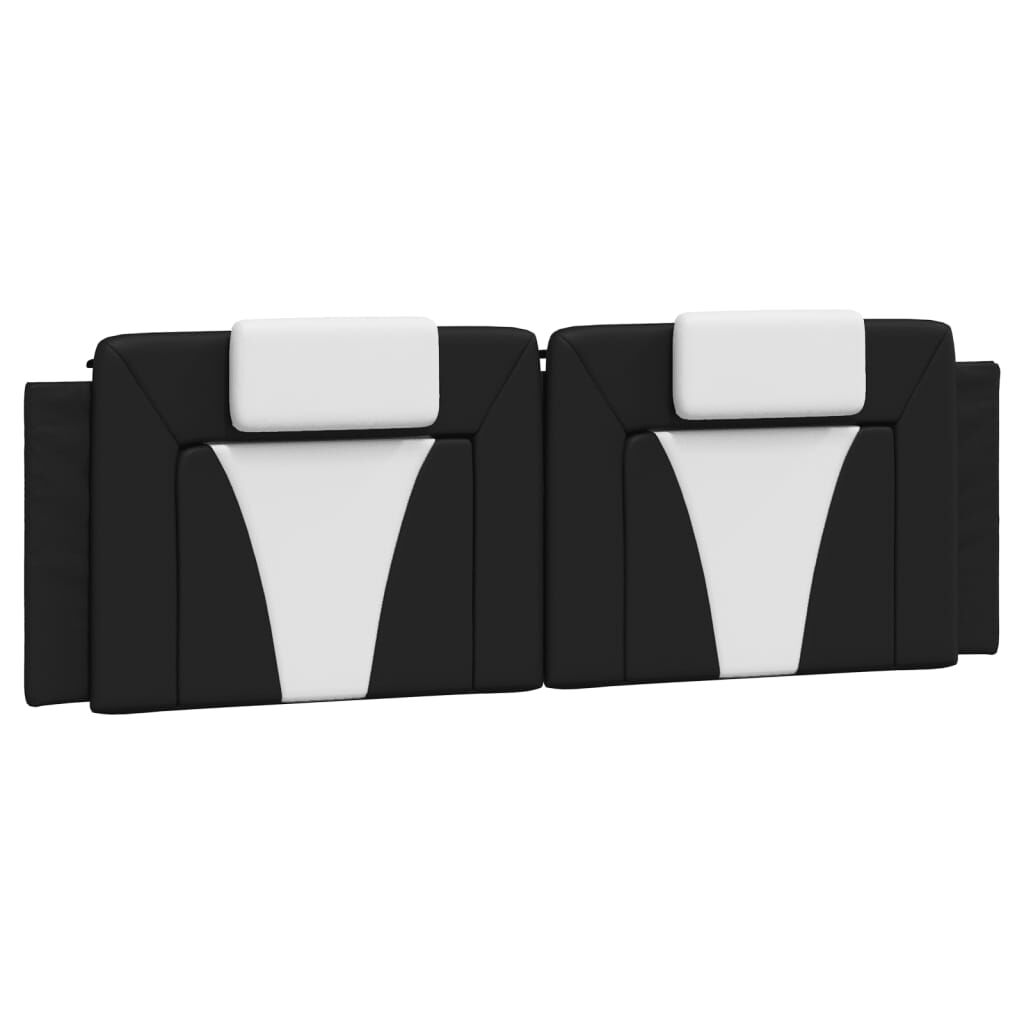 Bed Frame without Mattress Black and White 152x203 cm Queen Faux Leather Price
