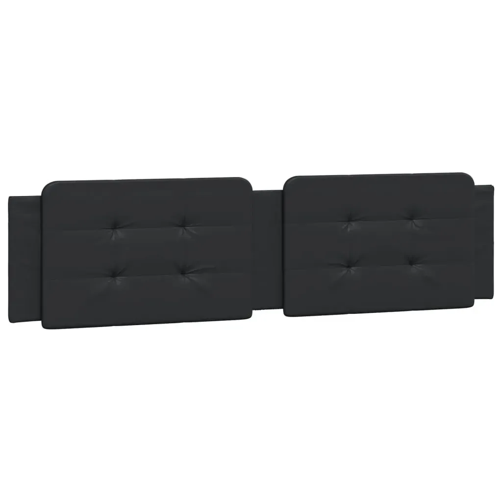 Bed Frame without Mattress "Zadar" Black 152x203 cm Queen Faux Leather Price