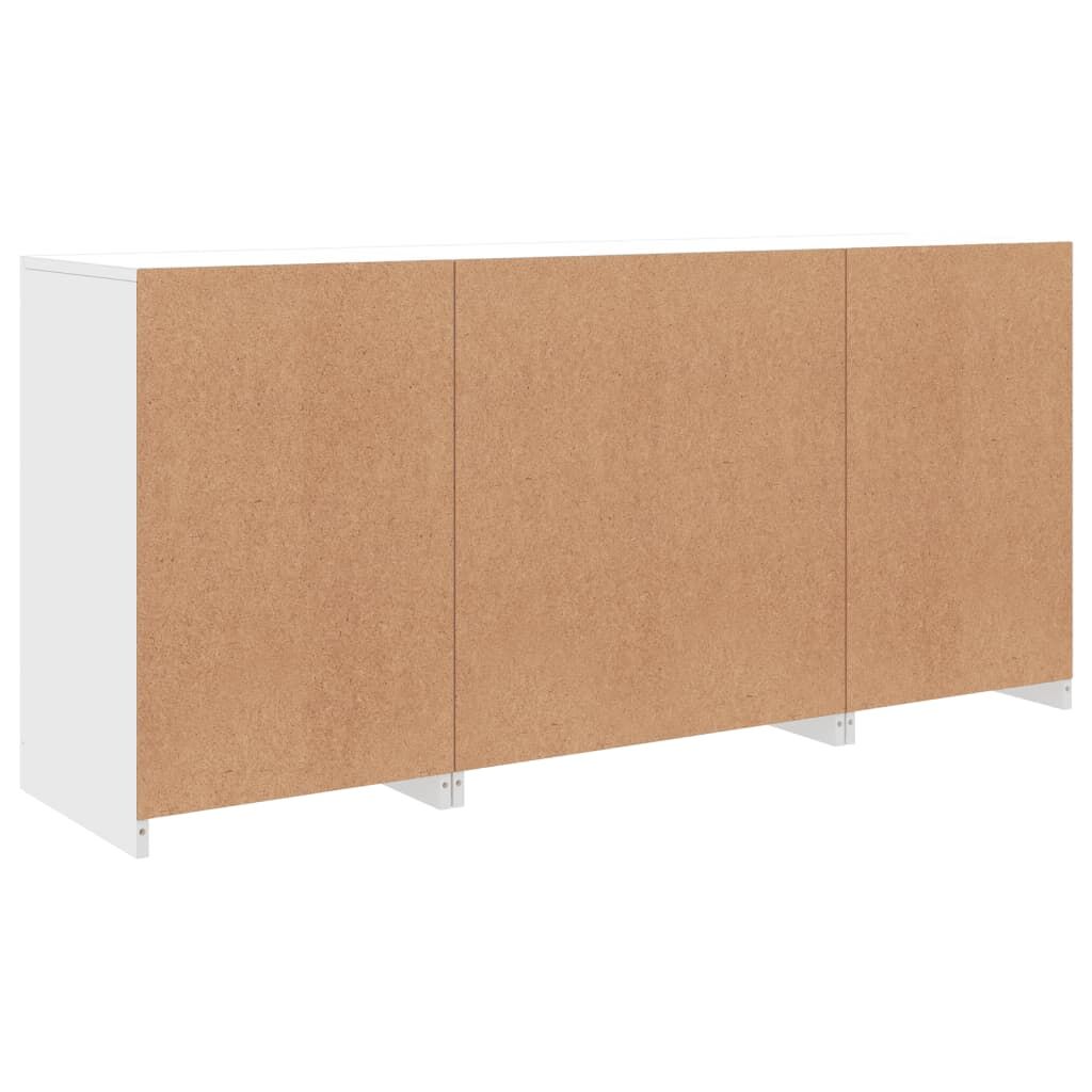 Sideboard with LED Lights White 142.5x37x67 cm Price