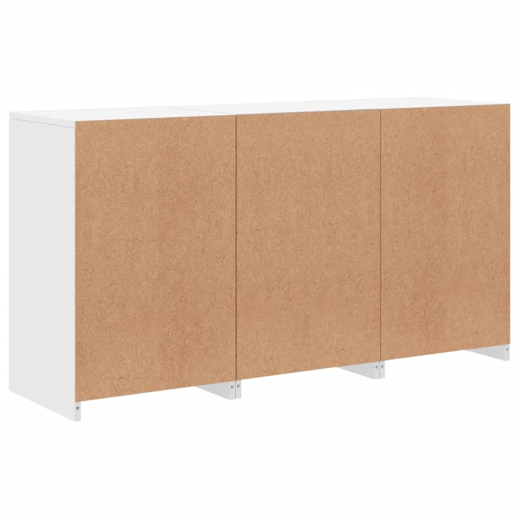 Sideboard with LED Lights White 123x37x67 cm Price
