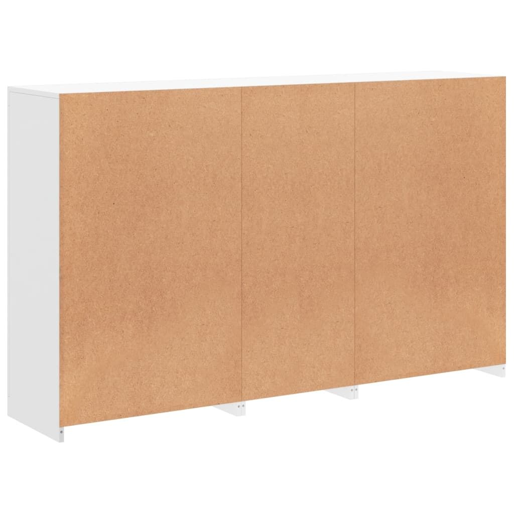 Sideboard with LED Lights White 162x37x100 cm Price