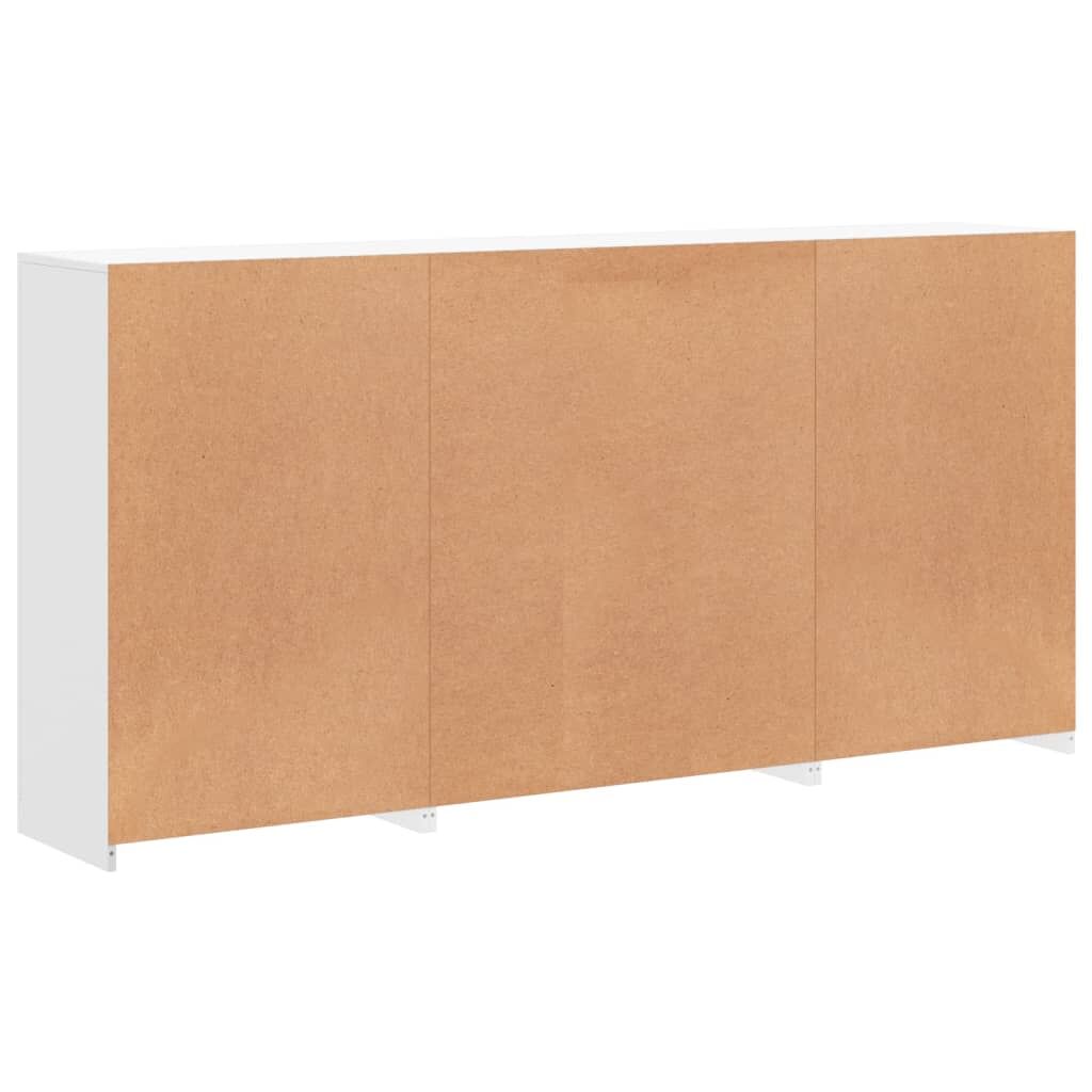 Sideboard with LED Lights White 202x37x100 cm Price