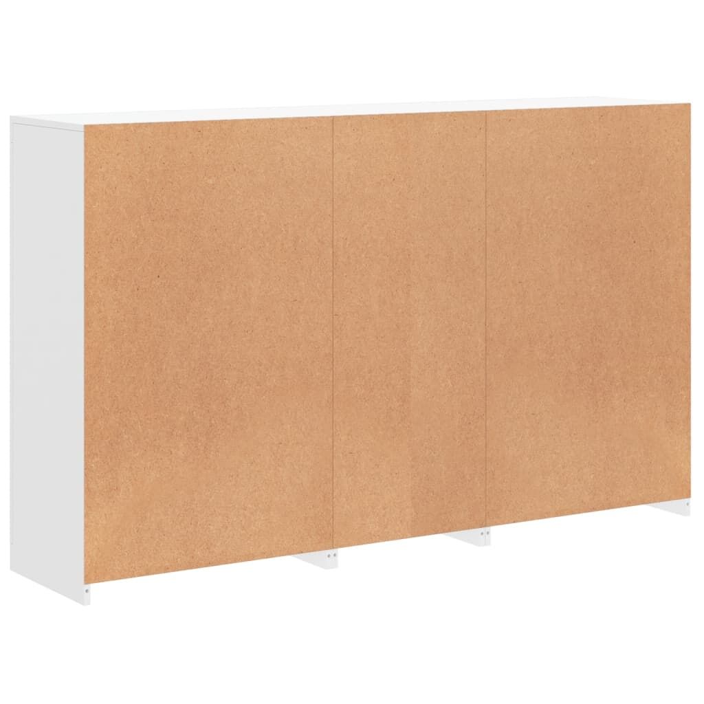 Sideboard with LED Lights White 162x37x100 cm Price