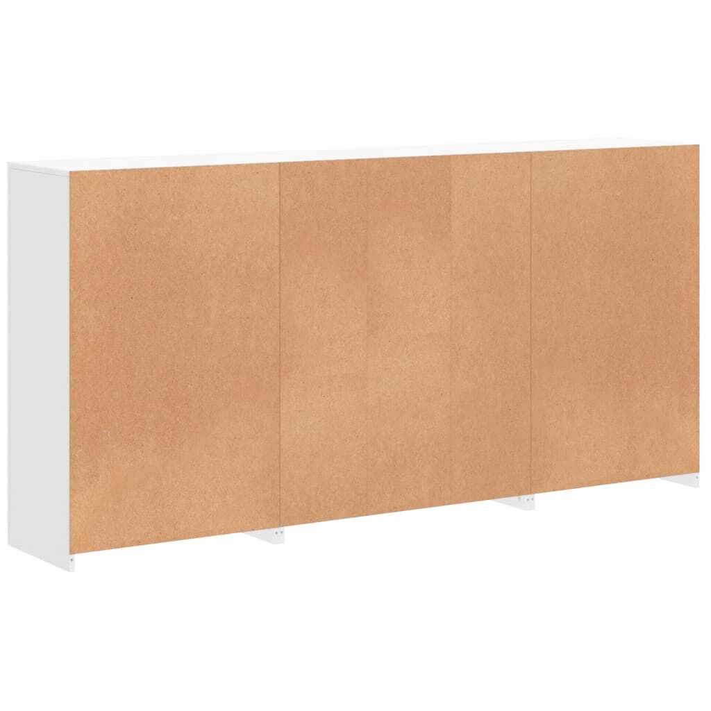 Sideboard with LED Lights White 202x37x100 cm Price