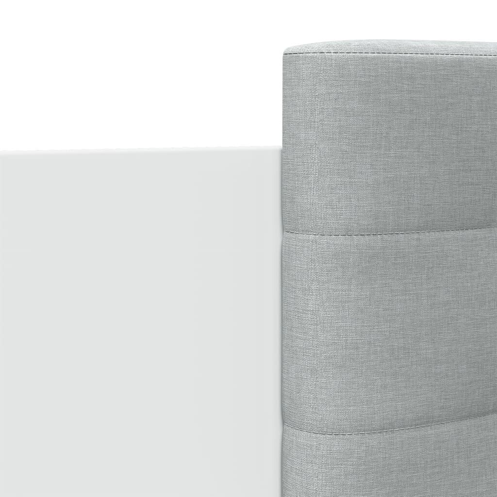 Bed Frame with LED without Mattress White 150x200 cm Price