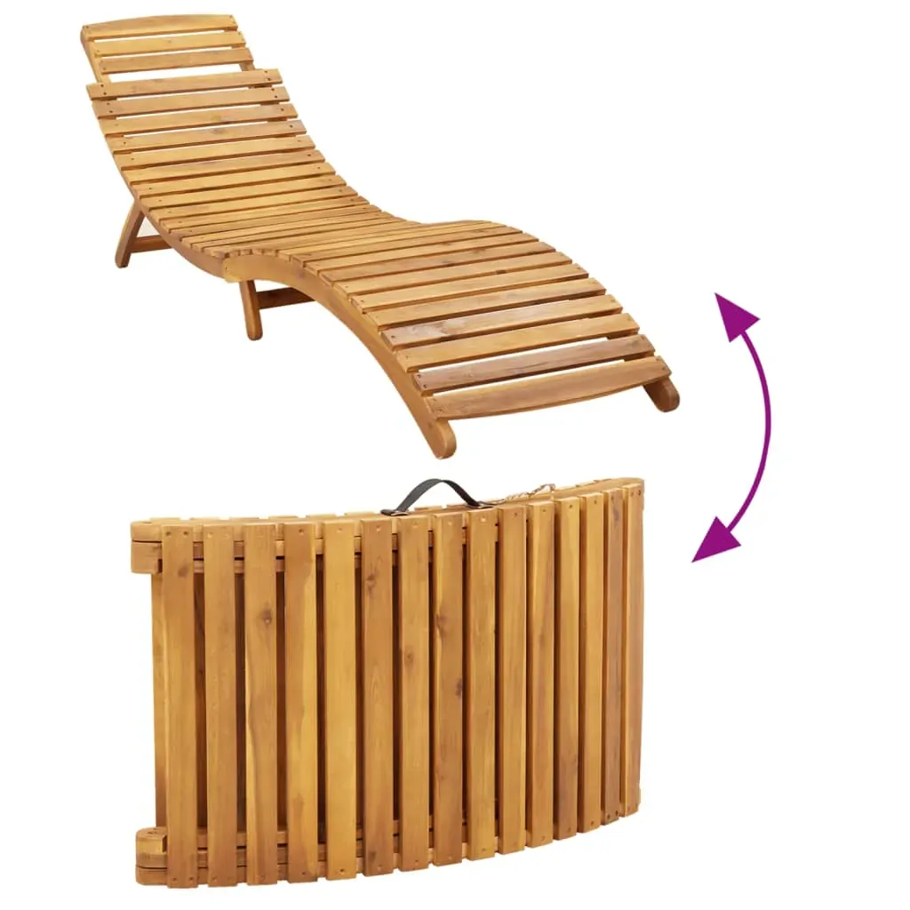 Sun Loungers with Cushions 2 pcs Beige Solid Wood Acacia Price