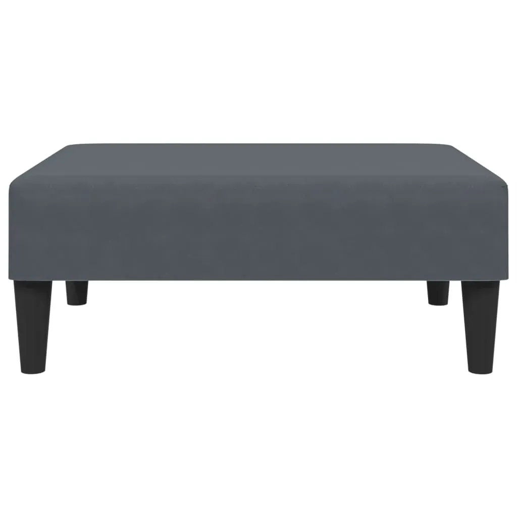 2-Seater Sofa Bed with Pillows and Footstool Dark Grey Velvet Price