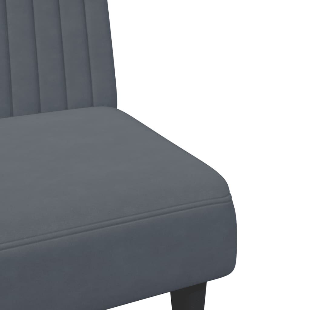2 Piece Sofa Set Dark Grey Velvet Price
