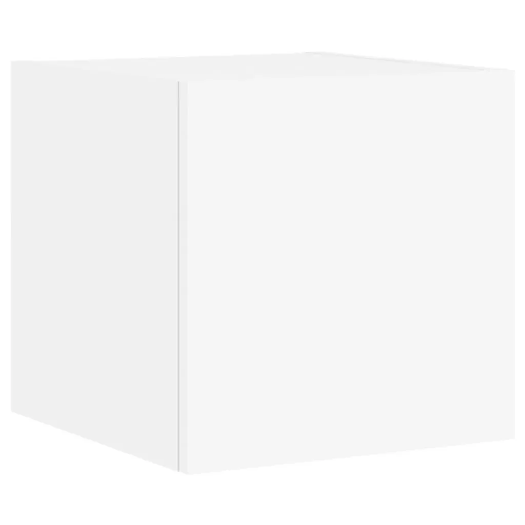 4 Piece TV Wall Cabinets with LED Lights White Price