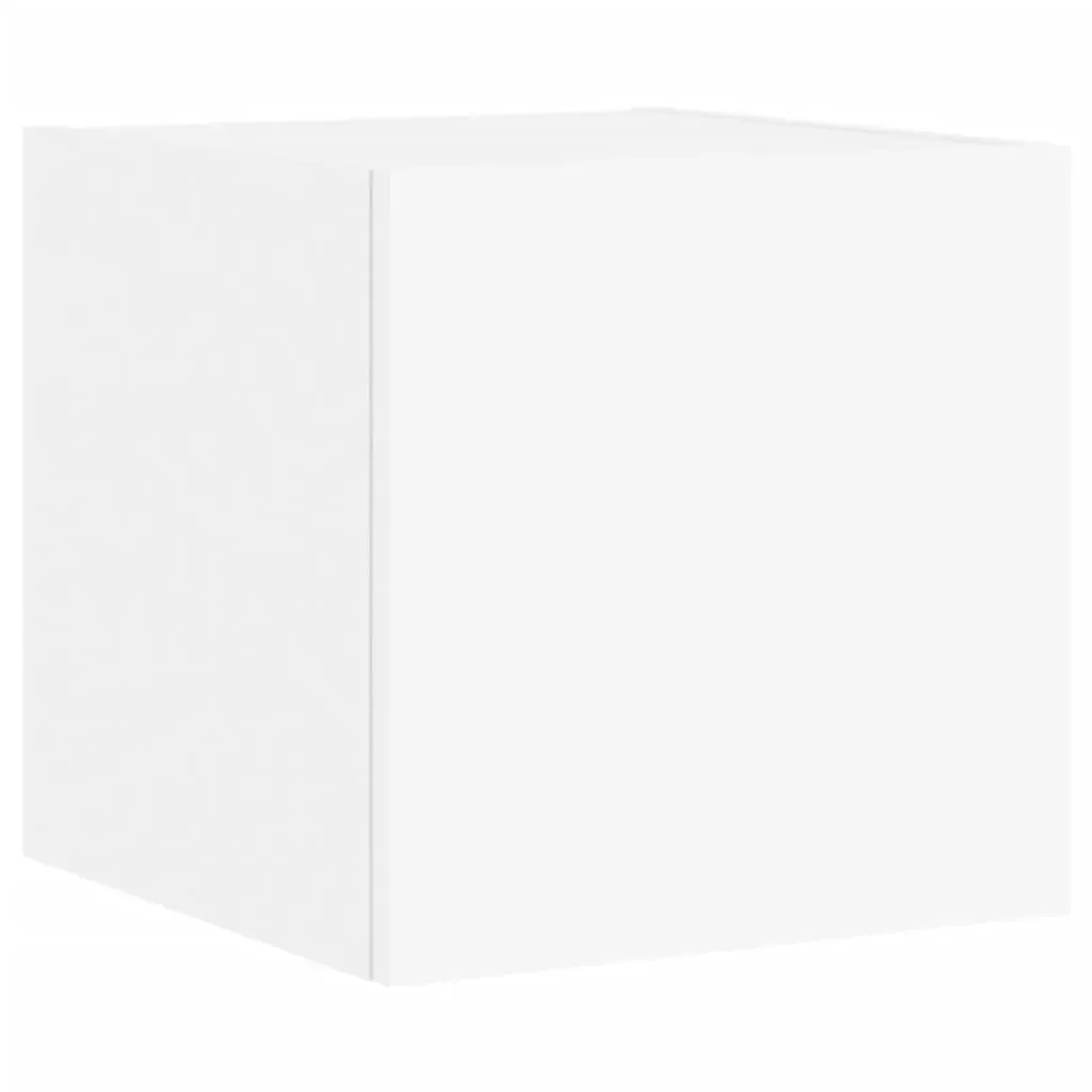 6 Piece TV Wall Cabinets with LED Lights White Price