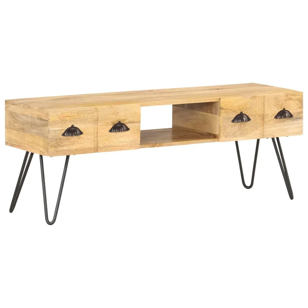 TV Cabinet 120x35x45 cm Solid Mango Wood Price