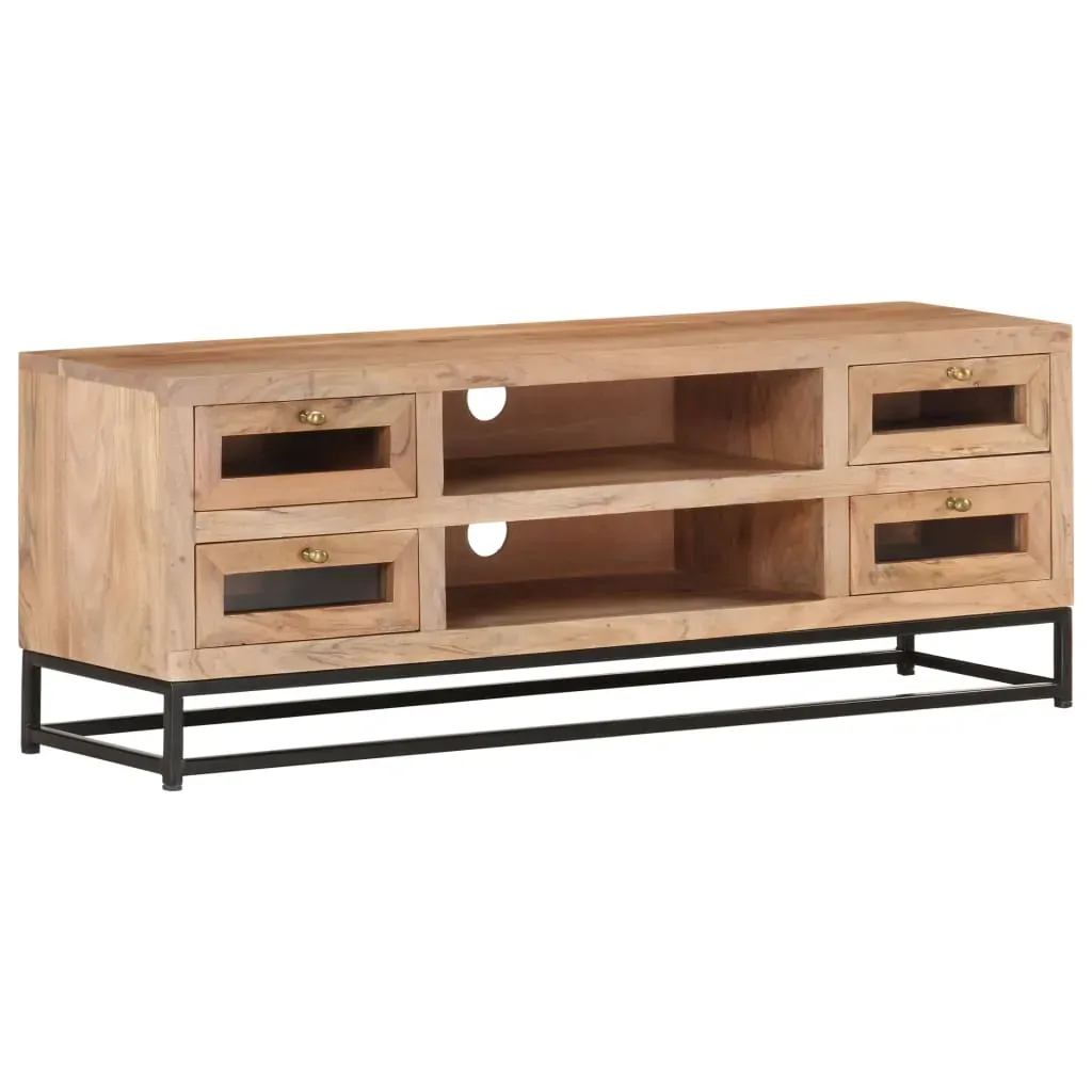 TV Cabinet 110x30x40 cm Solid Acacia Wood Price